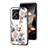 Funda Bumper Silicona Gel Espejo Flores Carcasa S01 para Xiaomi Redmi Note 12 4G