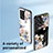 Funda Bumper Silicona Gel Espejo Flores Carcasa S01 para Xiaomi Redmi Note 12 Pro 5G
