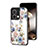 Funda Bumper Silicona Gel Espejo Flores Carcasa S01 para Xiaomi Redmi Note 13 5G