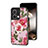 Funda Bumper Silicona Gel Espejo Flores Carcasa S01 para Xiaomi Redmi Note 13 5G