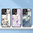 Funda Bumper Silicona Gel Espejo Flores Carcasa S01 para Xiaomi Redmi Note 13 5G