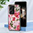 Funda Bumper Silicona Gel Espejo Flores Carcasa S01 para Xiaomi Redmi Note 13 Pro+ Plus 5G