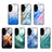 Funda Bumper Silicona Gel Espejo Patron de Moda Carcasa JM3 para Huawei P60 Art