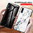 Funda Bumper Silicona Gel Espejo Patron de Moda Carcasa LS2 para Samsung Galaxy A70S