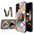 Funda Bumper Silicona Gel Espejo Patron de Moda Carcasa S01 para Samsung Galaxy S24 Ultra 5G