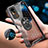 Funda Bumper Silicona Transparente Espejo 360 Grados con Magnetico Anillo de dedo Soporte AM1 para Vivo Y53s t2