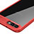 Funda Bumper Silicona Transparente Espejo para Huawei Honor V10 Rojo