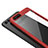 Funda Bumper Silicona Transparente Espejo para Huawei Honor V10 Rojo