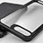 Funda Bumper Silicona Transparente Gel para Apple iPhone 7 Plus Negro