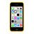 Funda Bumper Silicona Transparente Mate para Apple iPhone 5C Amarillo