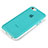 Funda Bumper Silicona Transparente Mate para Apple iPhone 5C Azul Cielo