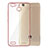 Funda Bumper Silicona Transparente Mate para Huawei Enjoy 5S Oro Rosa