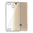 Funda Bumper Silicona Transparente Mate para Huawei G8 Mini Plata