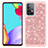 Funda Bumper Silicona y Plastico Carcasa Frontal y Trasera 360 Grados Bling-Bling JX1 para Samsung Galaxy A52 4G