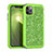 Funda Bumper Silicona y Plastico Carcasa Frontal y Trasera 360 Grados Bling-Bling para Apple iPhone 11 Pro