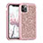 Funda Bumper Silicona y Plastico Carcasa Frontal y Trasera 360 Grados Bling-Bling para Apple iPhone 11 Pro