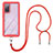 Funda Bumper Silicona y Plastico Carcasa Frontal y Trasera 360 Grados con Acollador Cordon Lanyard para Samsung Galaxy S20 FE (2022) 5G