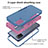 Funda Bumper Silicona y Plastico Carcasa Frontal y Trasera 360 Grados MQ1 para Samsung Galaxy F02S SM-E025F