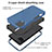 Funda Bumper Silicona y Plastico Carcasa Frontal y Trasera 360 Grados MQ1 para Samsung Galaxy M12