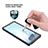 Funda Bumper Silicona y Plastico Carcasa Frontal y Trasera 360 Grados U01 para Samsung Galaxy Note 20 Ultra 5G Negro