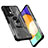 Funda Bumper Silicona y Plastico Mate Carcasa con Magnetico Anillo de dedo Soporte J01S para Samsung Galaxy A52 5G
