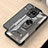 Funda Bumper Silicona y Plastico Mate Carcasa con Magnetico Anillo de dedo Soporte J01S para Samsung Galaxy M32 4G