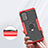 Funda Bumper Silicona y Plastico Mate Carcasa con Magnetico Anillo de dedo Soporte J01X para Samsung Galaxy A72 4G