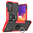 Funda Bumper Silicona y Plastico Mate Carcasa con Magnetico Anillo de dedo Soporte J01X para Samsung Galaxy Quantum2 5G