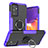 Funda Bumper Silicona y Plastico Mate Carcasa con Magnetico Anillo de dedo Soporte J01X para Samsung Galaxy S23 FE 5G