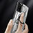 Funda Bumper Silicona y Plastico Mate Carcasa con Magnetico Anillo de dedo Soporte J02S para Samsung Galaxy A03s