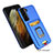 Funda Bumper Silicona y Plastico Mate Carcasa con Magnetico Anillo de dedo Soporte J03S para Samsung Galaxy S22 5G