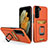 Funda Bumper Silicona y Plastico Mate Carcasa con Magnetico Anillo de dedo Soporte J03S para Samsung Galaxy S23 5G