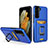 Funda Bumper Silicona y Plastico Mate Carcasa con Magnetico Anillo de dedo Soporte J03S para Samsung Galaxy S23 5G