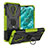 Funda Bumper Silicona y Plastico Mate Carcasa con Magnetico Anillo de dedo Soporte JX1 para Nokia C30