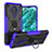 Funda Bumper Silicona y Plastico Mate Carcasa con Magnetico Anillo de dedo Soporte JX1 para Nokia C30