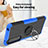 Funda Bumper Silicona y Plastico Mate Carcasa con Magnetico Anillo de dedo Soporte JX1 para Sony Xperia 1 III