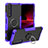 Funda Bumper Silicona y Plastico Mate Carcasa con Magnetico Anillo de dedo Soporte JX1 para Sony Xperia 1 III
