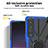 Funda Bumper Silicona y Plastico Mate Carcasa con Magnetico Anillo de dedo Soporte JX1 para Sony Xperia 1 IV