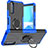 Funda Bumper Silicona y Plastico Mate Carcasa con Magnetico Anillo de dedo Soporte JX1 para Sony Xperia 10 III SOG04