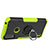 Funda Bumper Silicona y Plastico Mate Carcasa con Magnetico Anillo de dedo Soporte JX2 para Motorola Moto E7 Power