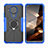 Funda Bumper Silicona y Plastico Mate Carcasa con Magnetico Anillo de dedo Soporte JX2 para Nokia 5.4