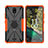 Funda Bumper Silicona y Plastico Mate Carcasa con Magnetico Anillo de dedo Soporte JX2 para Nokia C100