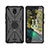 Funda Bumper Silicona y Plastico Mate Carcasa con Magnetico Anillo de dedo Soporte JX2 para Nokia C100