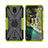 Funda Bumper Silicona y Plastico Mate Carcasa con Magnetico Anillo de dedo Soporte JX2 para Nokia C100