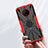 Funda Bumper Silicona y Plastico Mate Carcasa con Magnetico Anillo de dedo Soporte JX2 para Nokia C200