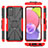 Funda Bumper Silicona y Plastico Mate Carcasa con Magnetico Anillo de dedo Soporte JX3 para Samsung Galaxy M02s