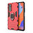 Funda Bumper Silicona y Plastico Mate Carcasa con Magnetico Anillo de dedo Soporte KC1 para Xiaomi Redmi Note 11 Pro 4G