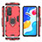 Funda Bumper Silicona y Plastico Mate Carcasa con Magnetico Anillo de dedo Soporte KC1 para Xiaomi Redmi Note 11S 4G