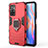 Funda Bumper Silicona y Plastico Mate Carcasa con Magnetico Anillo de dedo Soporte KC1 para Xiaomi Redmi Note 11T 5G