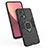 Funda Bumper Silicona y Plastico Mate Carcasa con Magnetico Anillo de dedo Soporte KC1 para Xiaomi Redmi Note 11T Pro+ Plus 5G